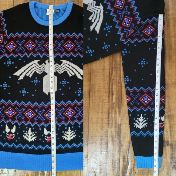 Marvel Venom Symbol Officially Licensed Adult Holiday Ugly Christmas Swe… - Picture 4 of 8